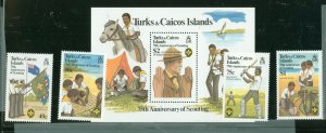 Turks & Caicos Islands #512-516 Mint (NH) Single (Complete Set) (Sports)