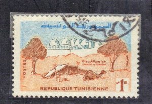 TUNISIA SCOTT #339 USED 1m 1959-61