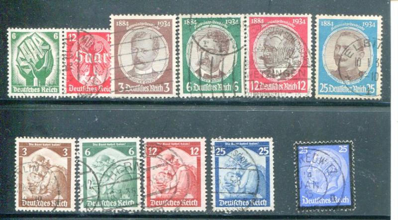 Germany used third Reich lot  F-VF