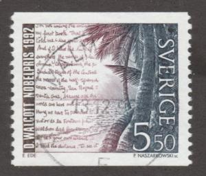 Sweden Stamp, Scott# 1984, looks like poetry, #M441