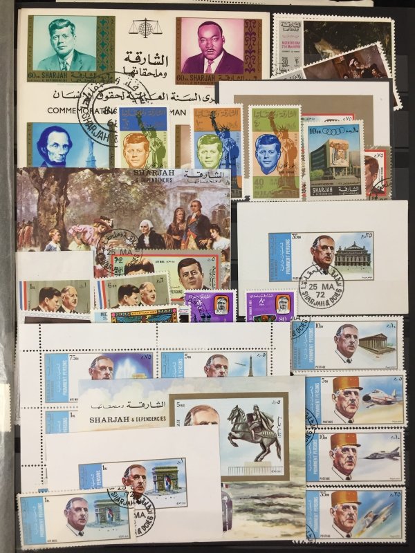 Manama Sharjah M.East Stockbook Used Collection(Aprx 350) GM3272  1kg