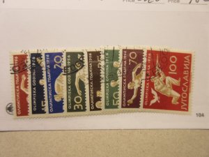 YUGOSLAVIA Scott 461-468 OLYMPICS USED Cat $48.50