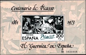 Spain #2252, Complete Set, S/S, 1981, Art, Never Hinged