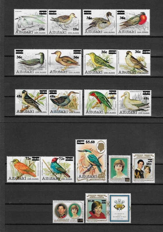 AITUTAKI 1983 SG 447/465 MNH