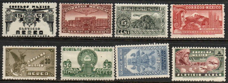 Mexico Sc #C65-C71 Mint Hinged