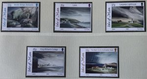 ISLE OF MAN 2002 WATERCOLOURS SG989/993 MNH. SEE SCAN