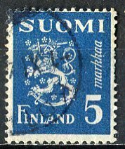 Finland; 1945: Sc. # 176D: Used Single Stamp