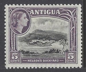 Antigua, Scott #112; 5c Queen Elizabeth II, MLH