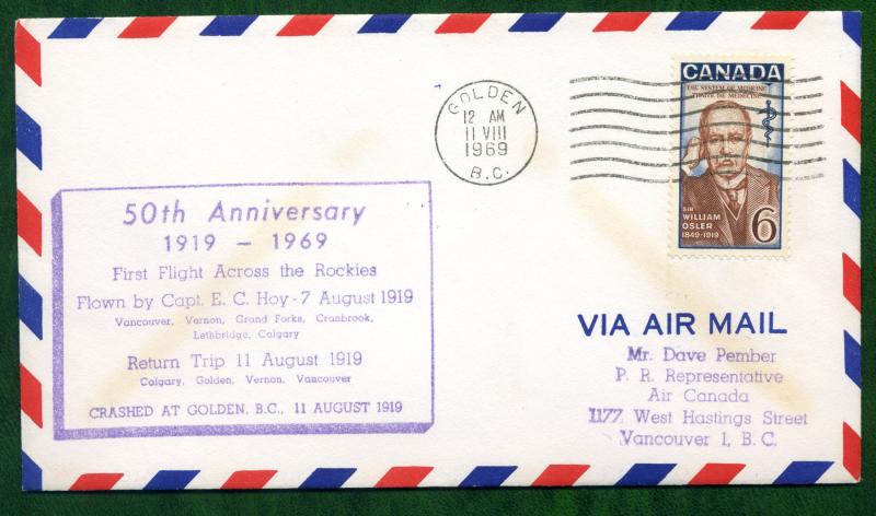 First Flight Attempt to cross the Rockies - 50th Anniversary