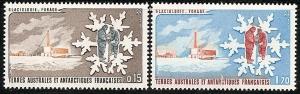Fr.So. Antarctic Terr. 105-6 MNH 1984 Glaciology