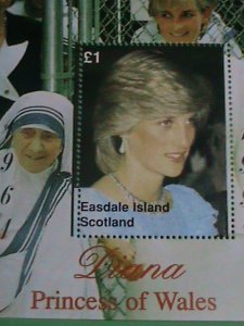 SCOTLAND STAMP- 1997-PRINCESS OF WALES- DIANA WITH MOTHER THERESA -MINT-NH  S/S