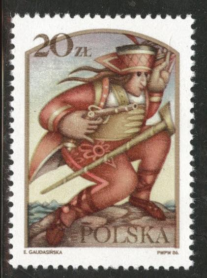 Poland Scott 2764 MNH** from 1986 Folk and Fairy Tale Set 