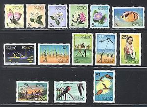 Nauru # 91-104 Mint VF NH set of 14 Cat $ 6.90