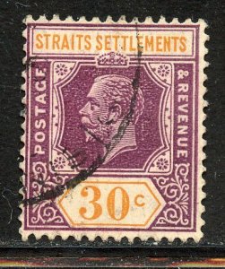 Straits settlements # 195, Used.