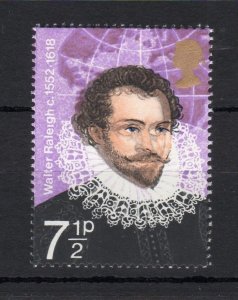 71/2p 1973 EXPLORERS UNMOUNTED MINT + COLOUR SHIFT