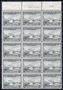 Newfoundland 1941-44 KG6 Sealing Feet 25c line perf 12.5 ...