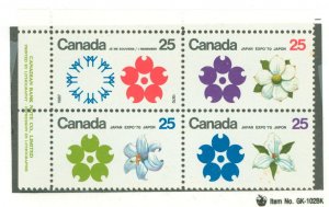 Canada #508-11 Mint (NH) Multiple (Flowers)