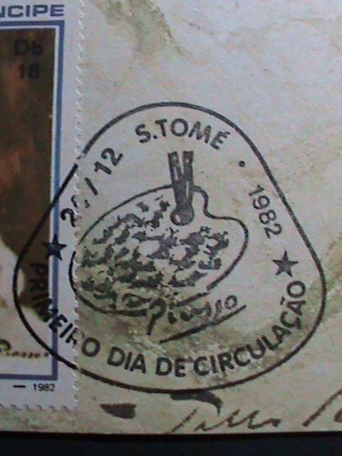 ​ST. THOMAS 1982 MAXI CARD-FAMOUS PAINTING BY PICASSO   MC CARD-MNH VERY FINE