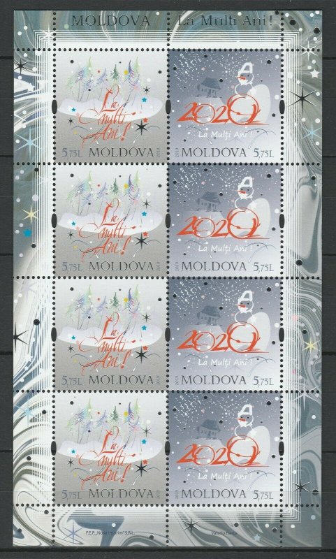 Moldova 2019 Christmas MNH sheet