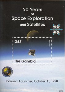 Gambia MNH Sc 3152 S/S Space Exploration Value $ 6.50 US $$