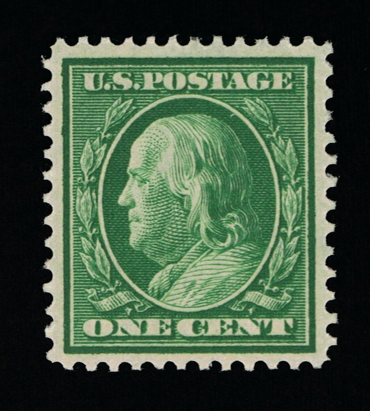 EXCEPTIONAL GENUINE SCOTT #331 VF-XF MINT OG NH 1908 GREEN PERF-12 DL-WMK #12144