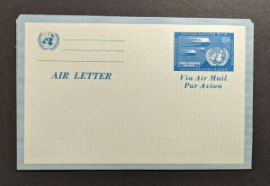 Mint Vintage United Nations Air Letter Postal Stationary