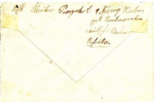 German Southwest Africa, 1910 Cover 5 Pf (2x). Yacht, KOES to Nuernberg