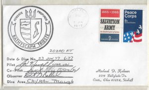 Bathyscaph Trieste 1977 signed by Dr. Robert Ballard (RMS Titanic) ... (53109)