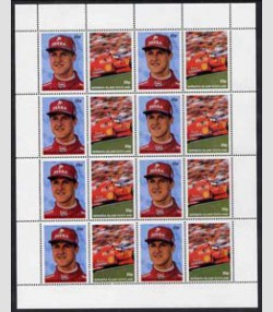 BERNERA ISLAND 1997 Scotland Ferrari Schumacher Sheet Perforated mnh.vf