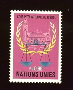 UN Geneva #87 80c International Court of Justice, Scales MNH