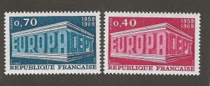 FRANCE   SC #  1245 - 6   MNH