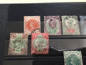 GB Queen Victoria 1887 part set used  stamps  A16552