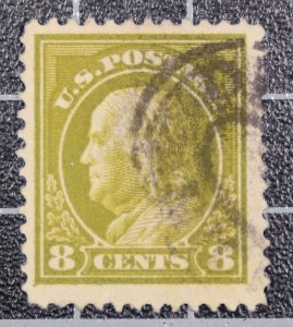 Scott 414 8 Cents Franklin Used Nice Stamp SCV $2.00