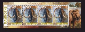 Stamps.Prehistoric Fauna Mammoths 2024 6 sheets  perforated NEW