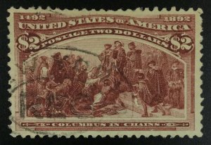 MOMEN: US STAMPS #242 USED VF+ LOT #72603*