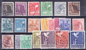 Germany 1947 Post War Long Set Complete with Variety (21) VF/Used(O)