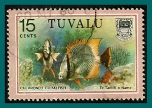 Tuvalu 1979 Fish, 15c used #103,SG112