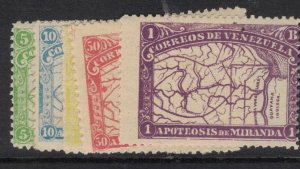Venezuela Map SC 137-141 MOG (2fsa)