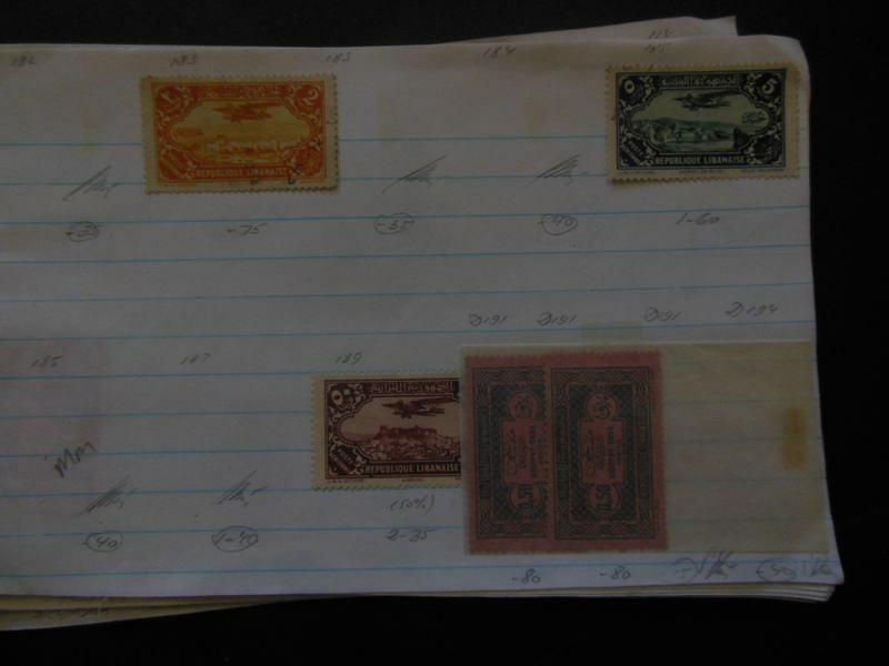 EDW1949SELL : LEBANON Misc group of Mint & Used on pages. Full of many Better.