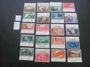 ITALY 1932 USED SC 290-305, C40-1, E16-17 COMPLETE 3 SETS  XF  (152)