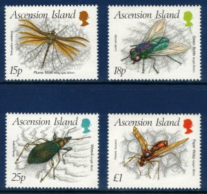 ASCENSION 1989 Insects; Scott 459-62, SG 483-86; MNH