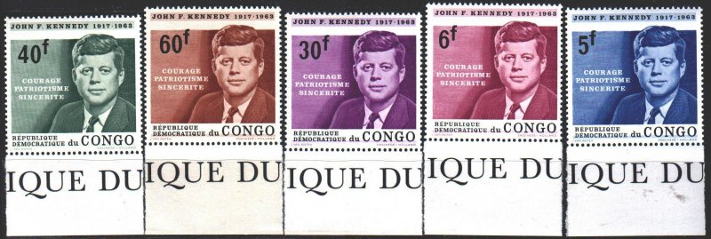 Kinshasa. 1964. 207-12 from the series. Kennedy, President of the United Stat...