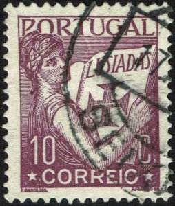 Portugal #500  Used - 10c dark vio Portugal and Lusiads (1931)