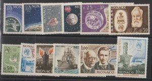 Monaco SC  605-615, C66 Mint Never Hinged