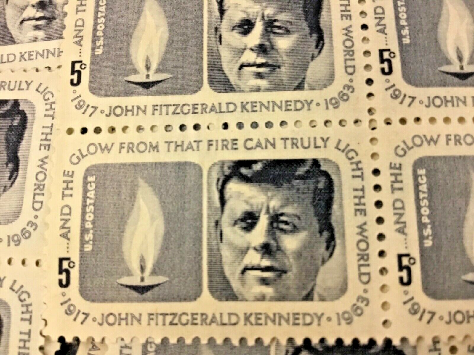 1246 John F. Kennedy Memorial 100 5¢ single mint stamps. Issued in 1964