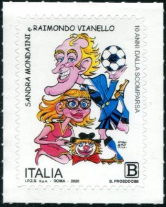 2020 Italy Sandra Mondairi & R. Vianello (Scott 3665) MNH