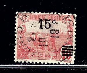 Tunisia 63 Used 1917 surcharge