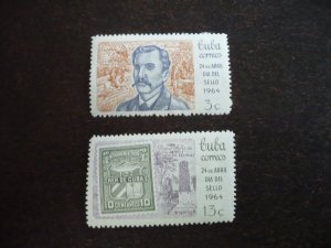 Stamps - Cuba - Scott# 828-829 - Mint Hinged Set of 2 Stamps