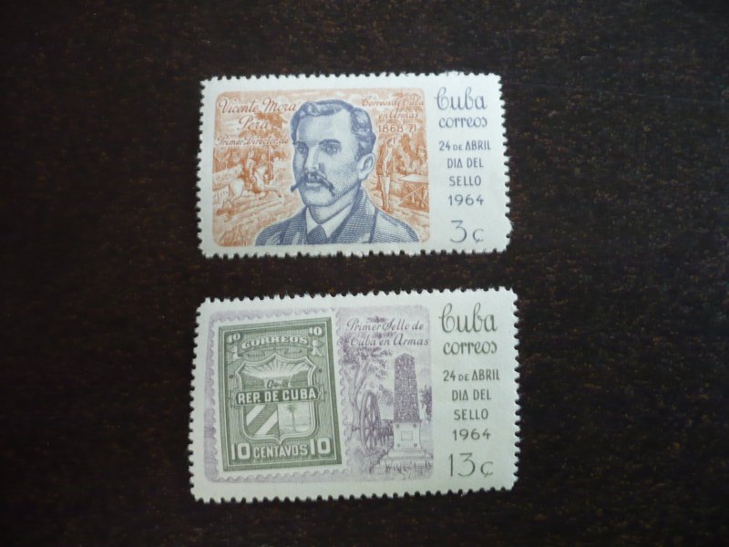 Stamps - Cuba - Scott# 828-829 - Mint Hinged Set of 2 Stamps