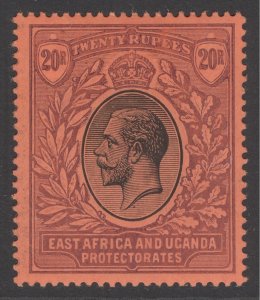 SG 59 East Africa & Uganda 1912-21. 20r black & purple/red. A fine fresh...